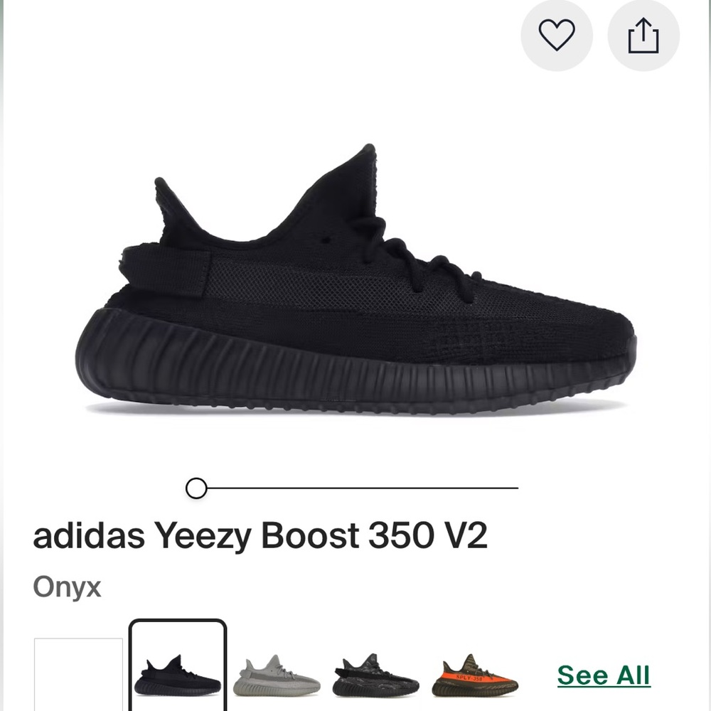 Adidas Yeezy Boost 350 V2 Black Sneakers